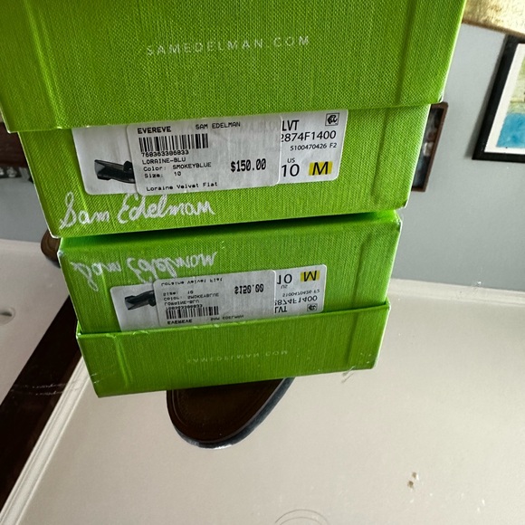 NWT Sam Edelman gray velour loafers - Picture 6 of 7